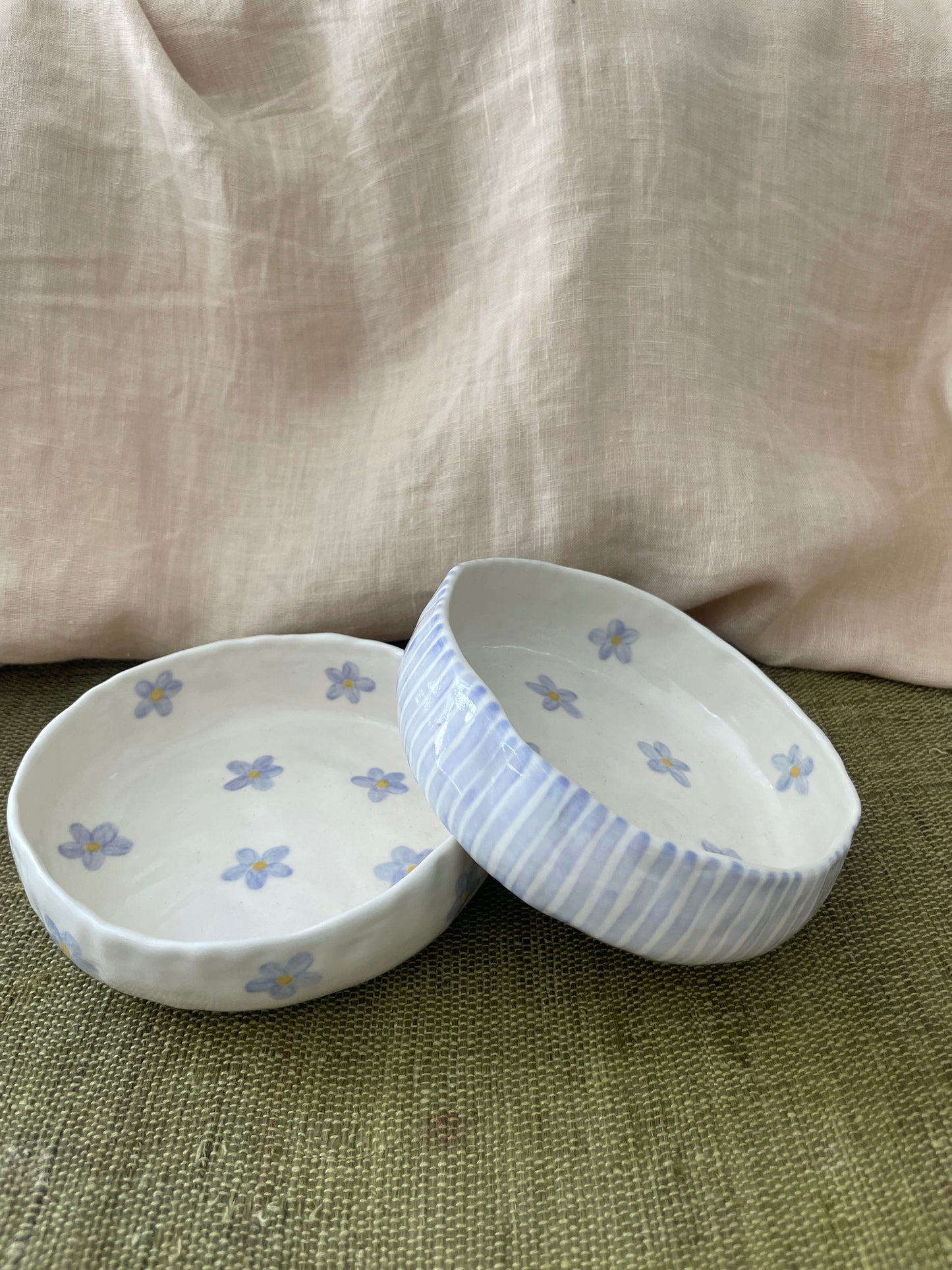 Lilac flowers bowl