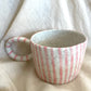 Pink stripes Mug