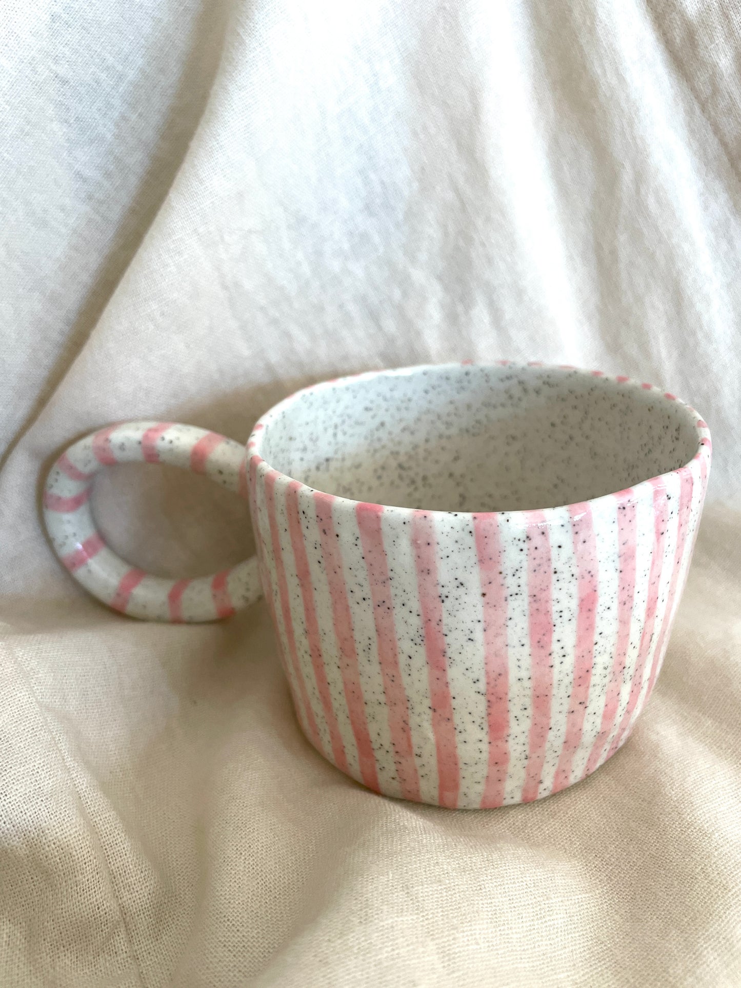 Pink stripes Mug