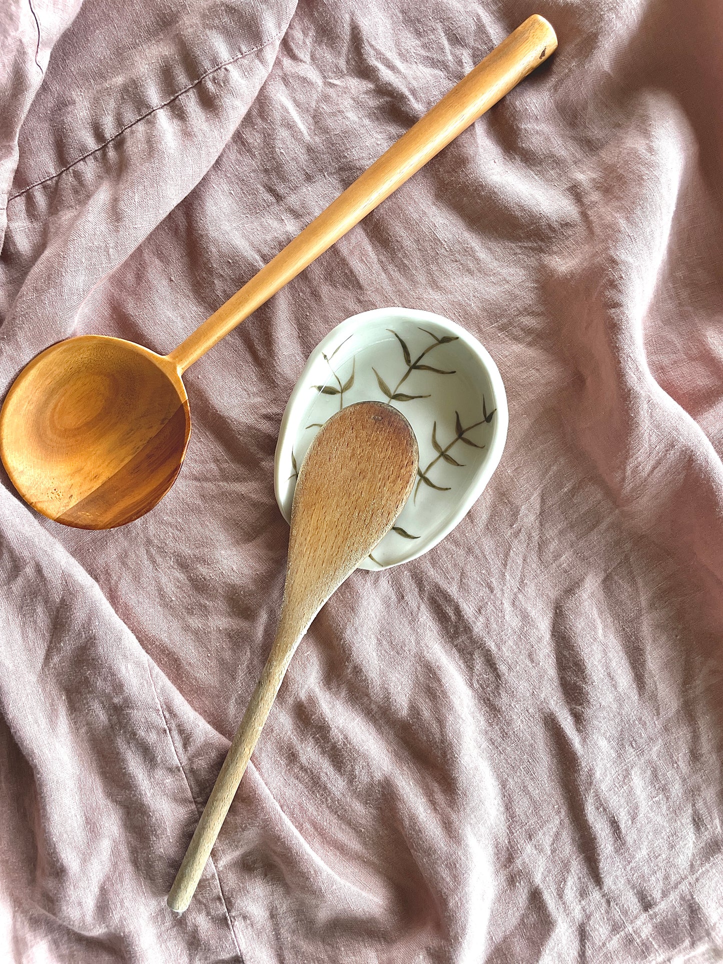 Spoon Holder (green leaves)