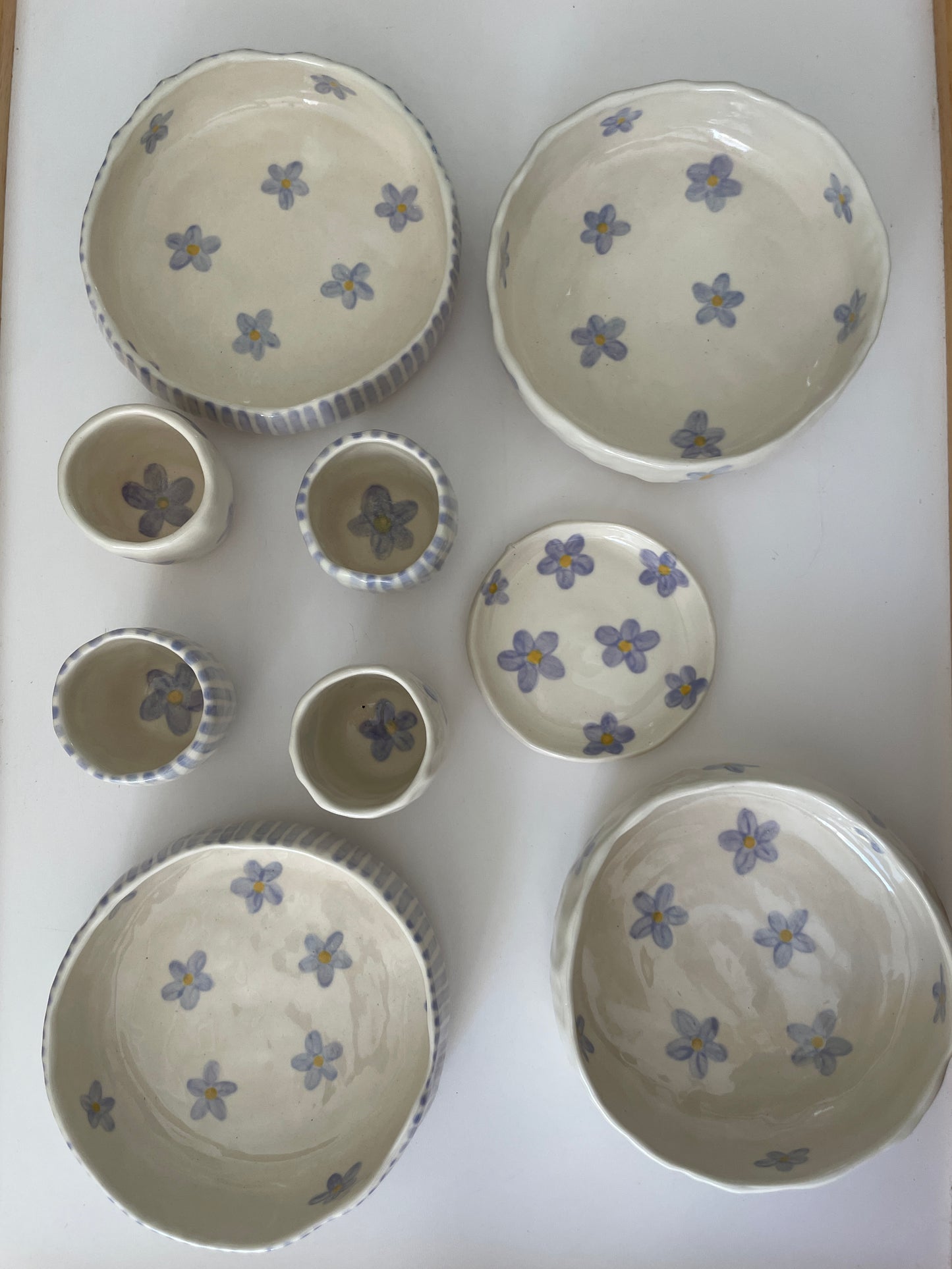 Lilac flowers bowl
