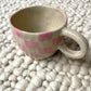 Pink checkered mug 🩷