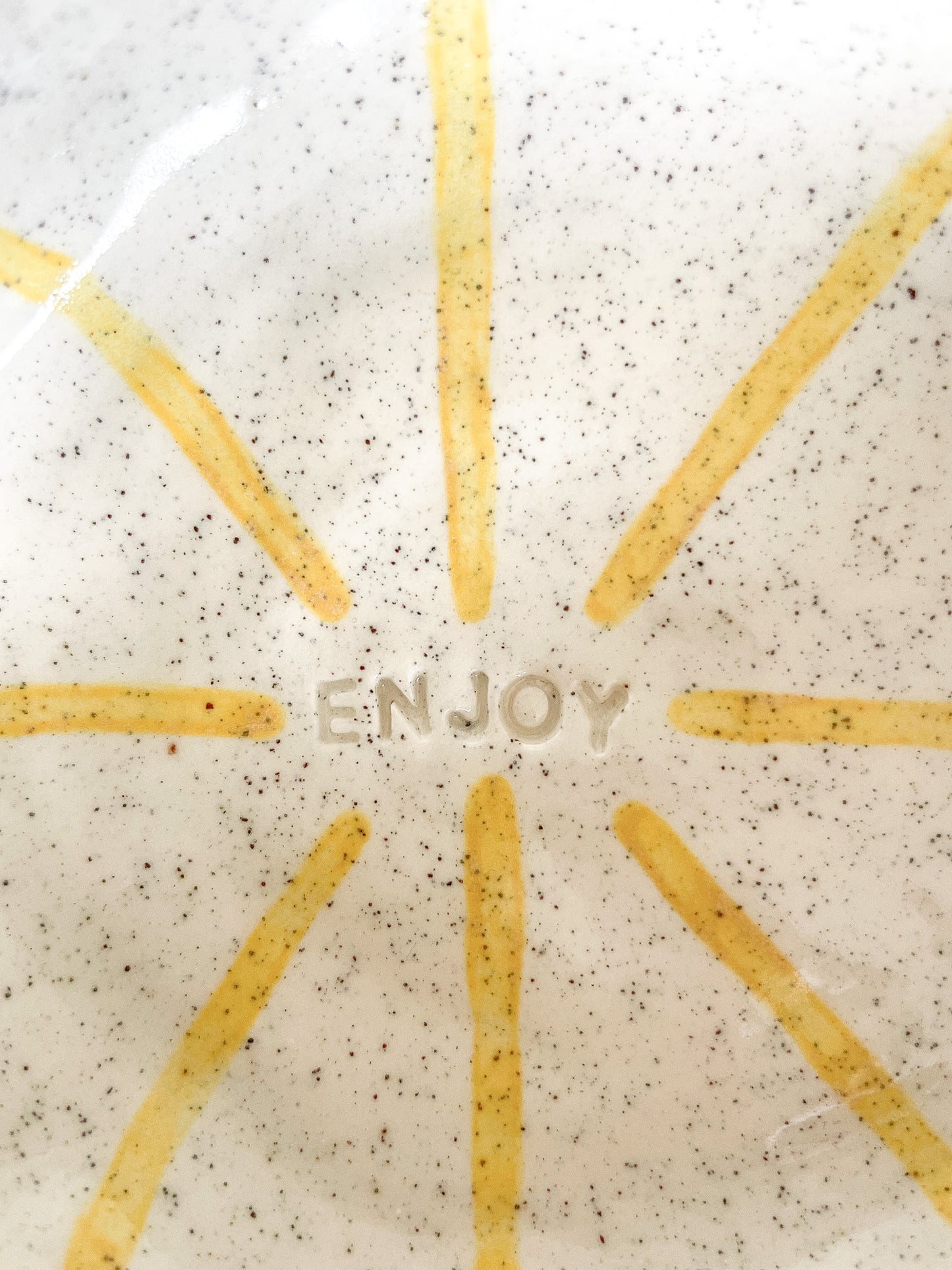 ENJOY yellow bowl