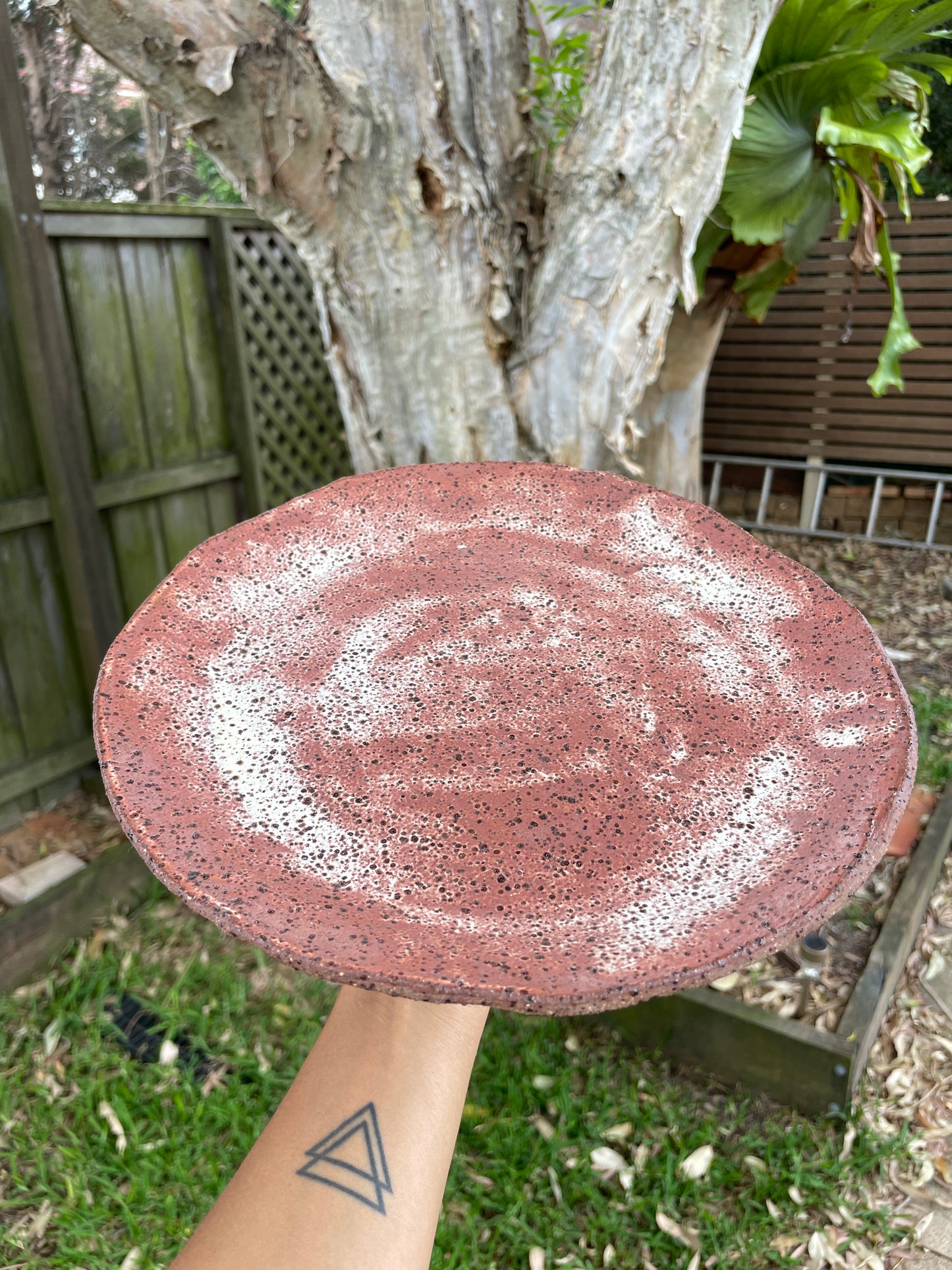 Raku Shino Plate