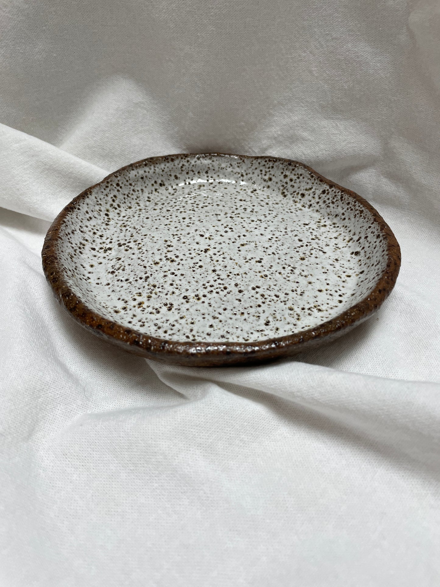 Raku Plate Coconut