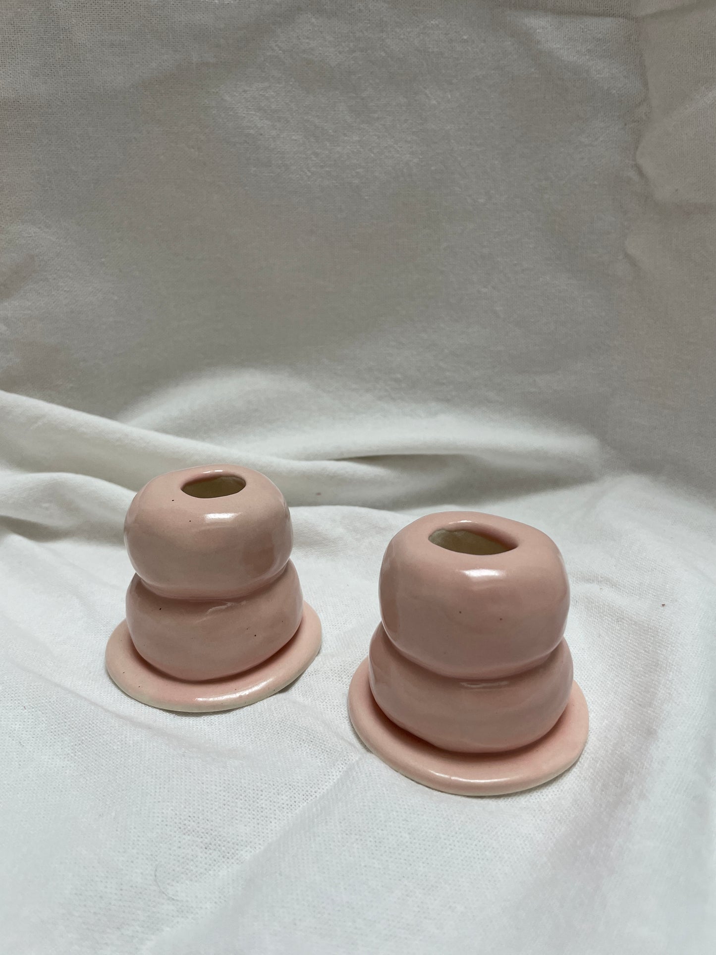 Pink Candle Holder