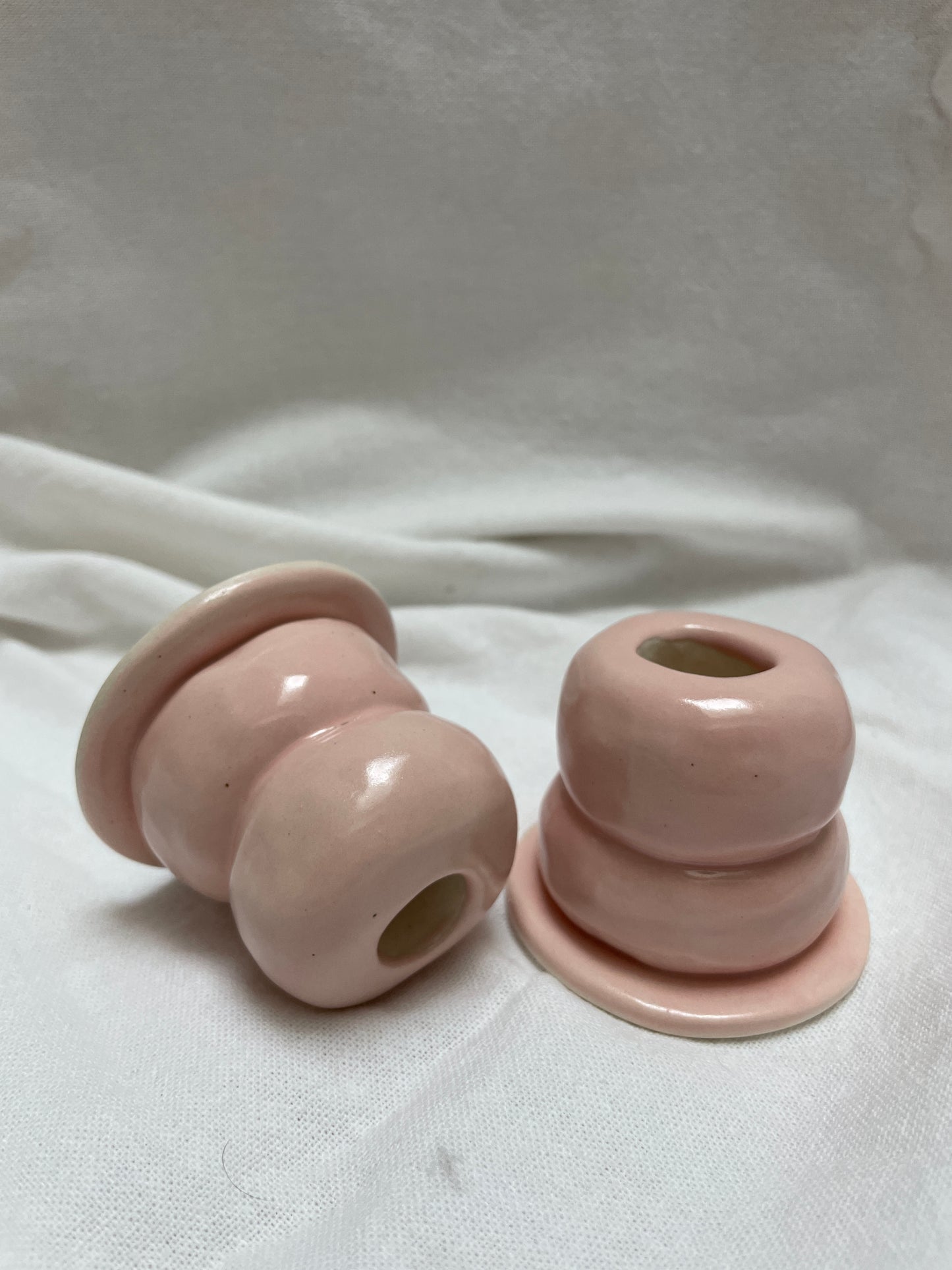 Pink Candle Holder