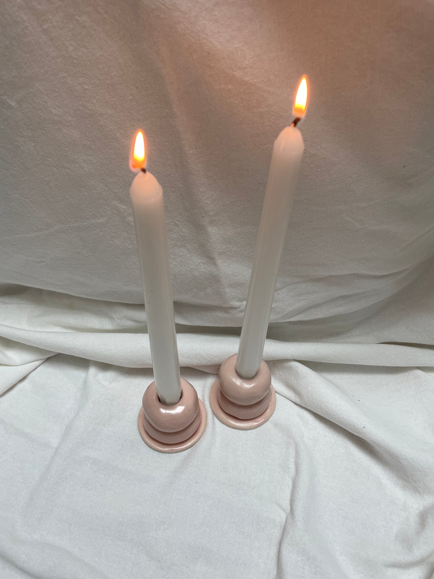 Pink Candle Holder