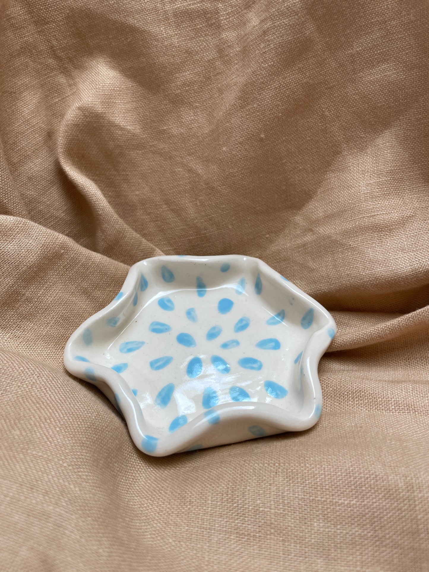 Drop Dish light blue