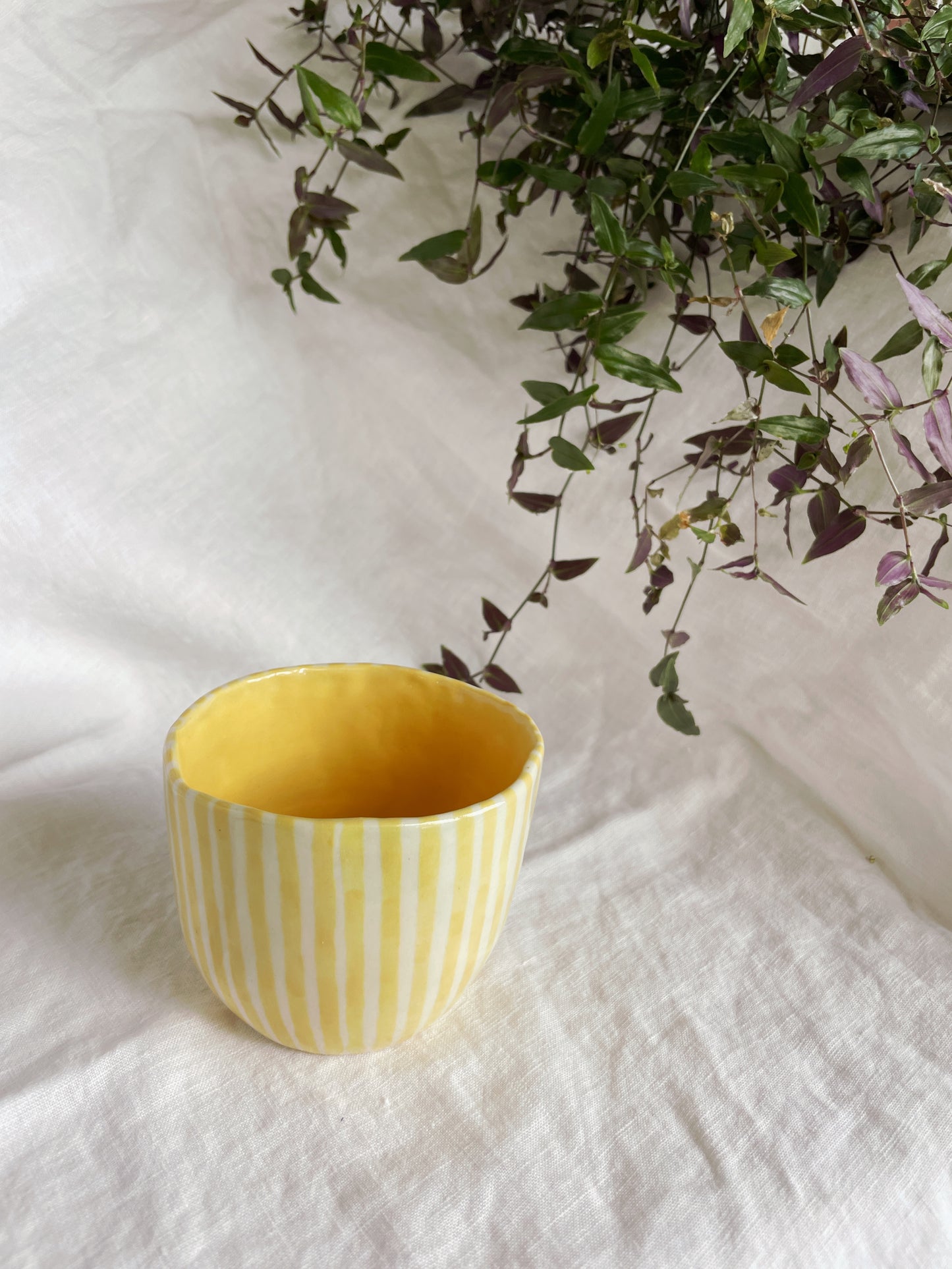 Yellow Striped Mug