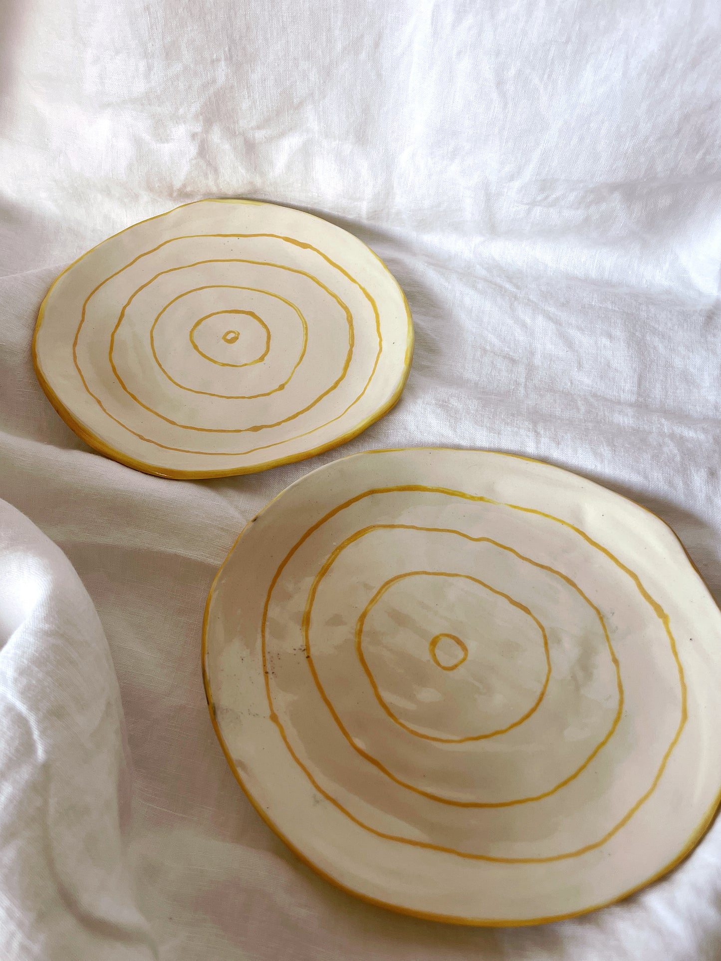 Plate Yellow Rings