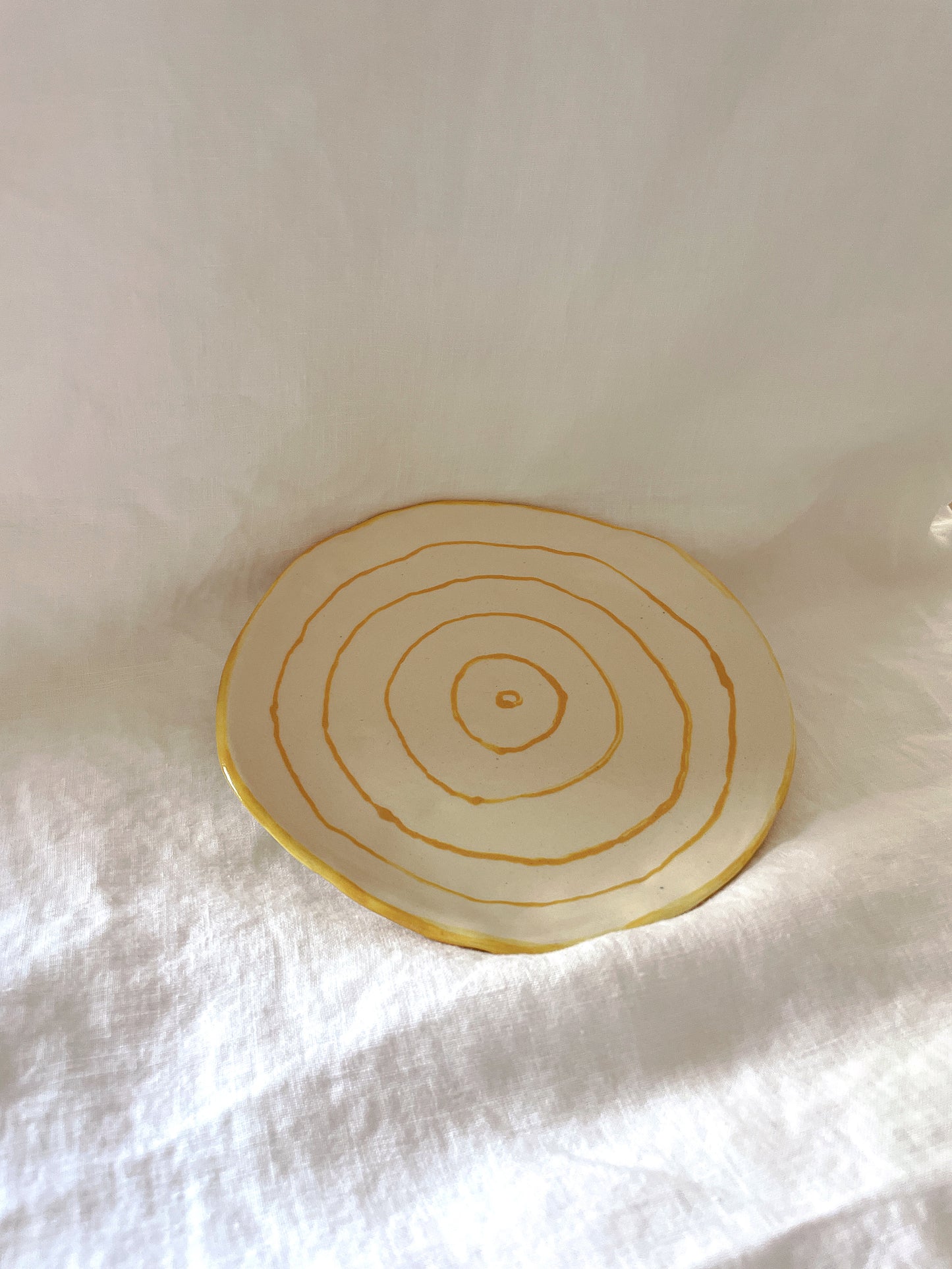 Plate Yellow Rings