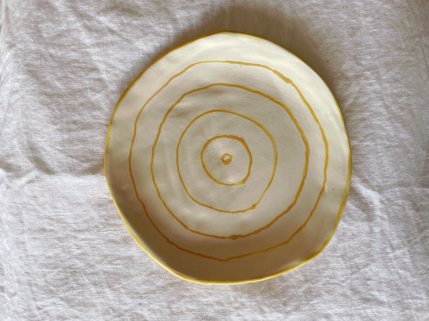 Plate Yellow Rings