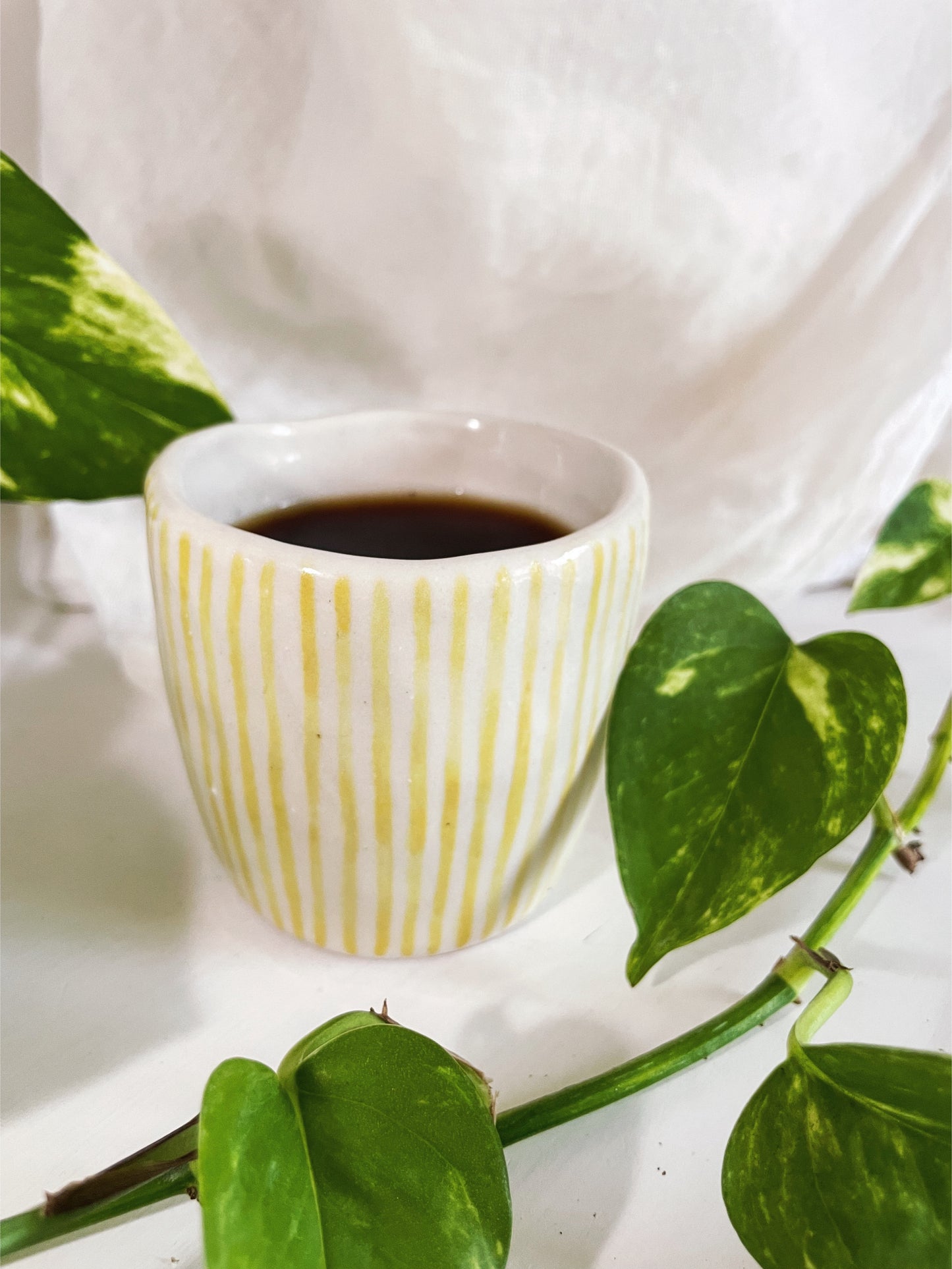 Yellow Striped Mug