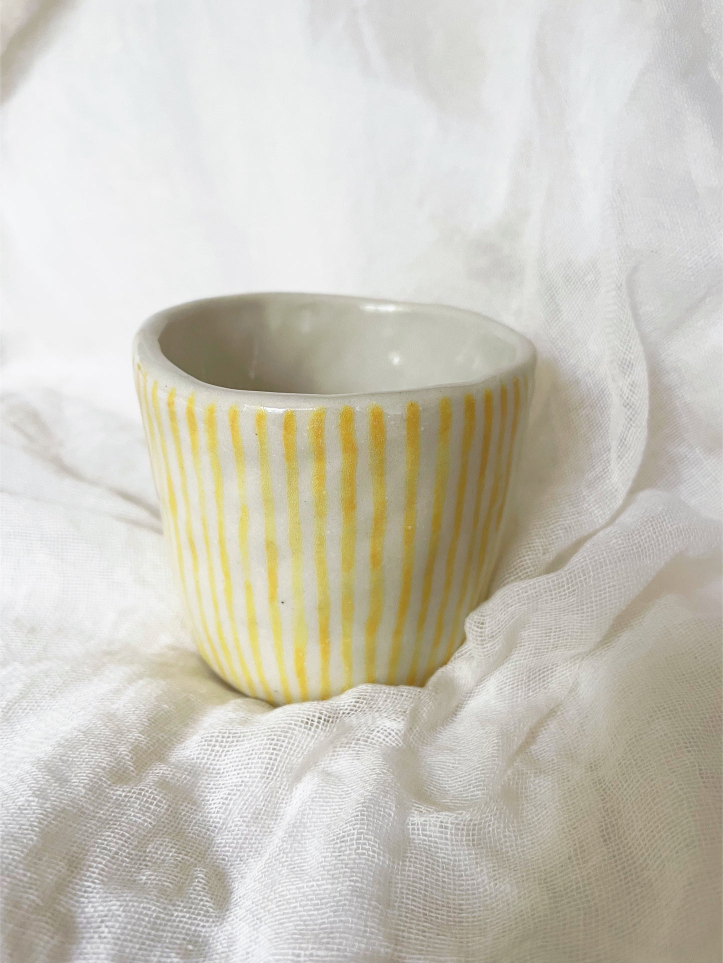 Yellow Striped Mug