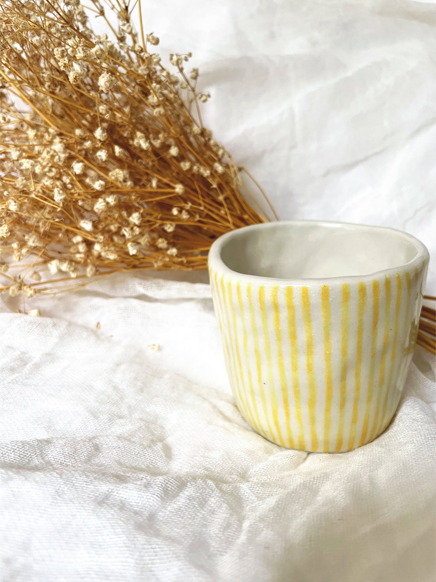 Yellow Striped Mug