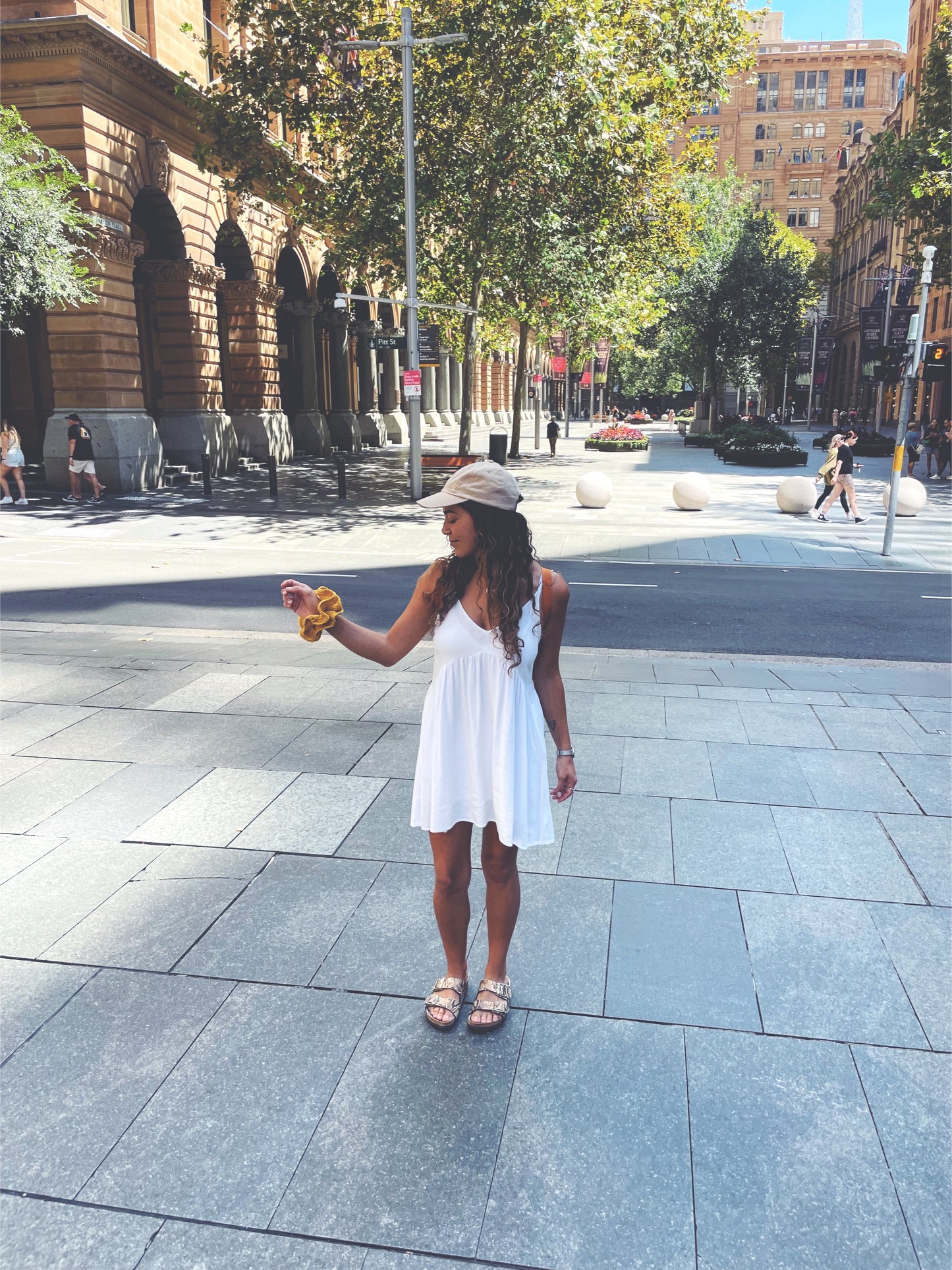 Yellow Knitted Scrunchie